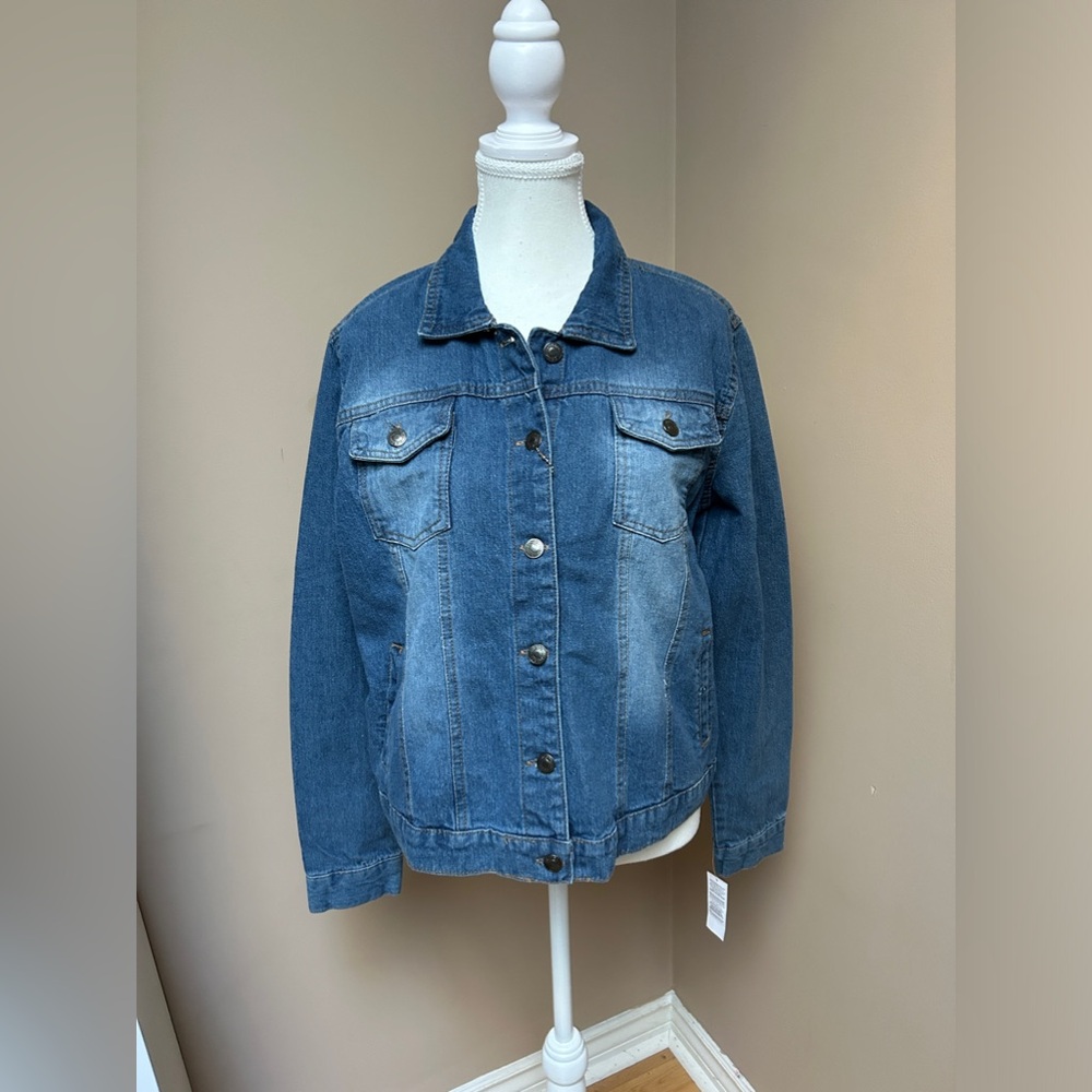 NWT Moto Gear Denim Jacket